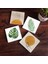 Stone Minimalist, Yaprak Taş Bardak Altlığı – 4’lü Set, 10x10 cm Dekoratif Masaüstü Koruyucu Doğaltaş Altlık |SC344| 1