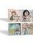 Mutlu Kız Taş Bardak Altlığı – 4’lü Set, 10x10 cm Dekoratif Masaüstü Koruyucu Doğaltaş Altlık |SC147| 2