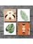 Bohem, Yaprak Taş Bardak Altlığı – 4’lü Set, 10x10 cm Dekoratif Masaüstü Koruyucu Doğaltaş Altlık |SC346| 3