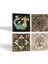 Vintage, Desen, Şahmeran, Hayat Ağacı Taş Bardak Altlığı Masaüstü Koruyucu Altlık 4 Parça Set 10x10cm Stone Coasters SC149 2