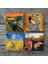 Dalí Belleğin Azmi, Van Gogh Buğday Tarlası, Çığlık, Klimt Aile Kucaklama Taş Bardak Altlığı Masaüstü Koruyucu Altlık 4 Parça Set 10x10cm Stone Coasters SC552 3