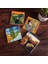 Dalí Belleğin Azmi, Van Gogh Selvili Yol, Çığlık, Klimt Aile Kucaklama Taş Bardak Altlığı Masaüstü Koruyucu Altlık 4 Parça Set 10x10cm Stone Coasters SC555 1