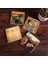 Dalí Belleğin Azmi, Çığlık, Gustav Klimt Aile Kucaklama, Da Vinci Vitruvius Adamı Taş Bardak Altlığı Masaüstü Koruyucu Altlık 4 Parça Set 10x10cm Stone Coasters SC560 1
