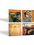 Dalí Belleğin Azmi, Çığlık, Gustav Klimt Aile Kucaklama, Da Vinci Vitruvius Adamı Taş Bardak Altlığı Masaüstü Koruyucu Altlık 4 Parça Set 10x10cm Stone Coasters SC560 2