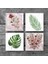Stone Gül Çiçek, Yaprak Taş Bardak Altlığı – 4’lü Set, 10x10 cm Dekoratif Masaüstü Koruyucu Doğaltaş Altlık |SC351| 3