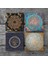 Stone Nazar Ağaç, Yaşam Çiçeği, Sri Yantra Taş Bardak Altlığı – 4’lü Set, 10x10 cm Dekoratif Masaüstü Koruyucu Doğaltaş Altlık |SC158| 3