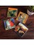 Dalí Belleğin Azmi, Çığlık, Gustav Klimt Aile Kucaklama, Kaplumbağa Terbiyecisi Taş Bardak Altlığı Masaüstü Koruyucu Altlık 4 Parça Set 10x10cm Stone Coasters SC563 1