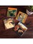 Salvador Dalí Belleğin Azmi, Çığlık, Gustav Klimt Aile Kucaklama, Anne Çocuk Taş Bardak Altlığı – 4’lü Set, 10x10 cm Dekoratif Masaüstü Koruyucu Doğaltaş Altlık |SC566| 1