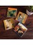 Dalí Belleğin Azmi, Çığlık, Gustav Klimt Aile Kucaklama, Altın Gözyaşları Taş Bardak Altlığı Masaüstü Koruyucu Altlık 4 Parça Set 10x10cm Stone Coasters SC567 1