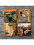 Dalí Belleğin Azmi, Çığlık, Gustav Klimt Aile Kucaklama, Altın Gözyaşları Taş Bardak Altlığı Masaüstü Koruyucu Altlık 4 Parça Set 10x10cm Stone Coasters SC567 3