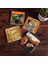 Stone Salvador Dalí Belleğin Azmi, Çığlık, Mozaik Serisi, Gustav Klimt Aile Kucaklama Taş Bardak Altlığı – 4’lü Set, 10x10 cm Dekoratif Masaüstü Koruyucu Doğaltaş Altlık |SC574| 1
