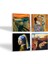 Dalí Belleğin Azmi, Çığlık, İnci Küpeli Kız, Gustav Klimt Aile Kucaklama Taş Bardak Altlığı Masaüstü Koruyucu Altlık 4 Parça Set 10x10cm Stone Coasters SC578 2