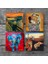 Stone Salvador Dalí Belleğin Azmi, Fil, Çığlık, Gustav Klimt Aile Kucaklama Taş Bardak Altlığı – 4’lü Set, 10x10 cm Dekoratif Masaüstü Koruyucu Doğaltaş Altlık |SC580| 3