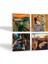 Dalí Belleğin Azmi, Da Vinci Kayalıklar Bakiresi, Çığlık, Klimt Aile Kucaklama Taş Bardak Altlığı – 4’lü Set, 10x10 cm Dekoratif Masaüstü Koruyucu Doğaltaş Altlık |SC585| 2