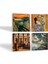 Çığlık, Gustav Klimt Aile Kucaklama, Bir Roma Sanat Aşığı, Ruhların Geçişi Taş Bardak Altlığı – 4’lü Set, 10x10 cm Dekoratif Masaüstü Koruyucu Doğaltaş Altlık |SC588| 2