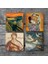 Çığlık, Soteria Mozaiği, Gustav Klimt Aile Kucaklama, Ruhların Geçişi Taş Bardak Altlığı – 4’lü Set, 10x10 cm Dekoratif Masaüstü Koruyucu Doğaltaş Altlık |SC594| 3