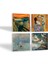 Monet Gün Doğumu, Çığlık, Klimt Aile Kucaklama, Ruhların Geçişi Taş Bardak Altlığı Masaüstü Koruyucu Altlık 4 Parça Set 10x10cm Stone Coasters SC597 2