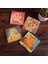 Louis Wain Kediler Taş Bardak Altlığı – 4’lü Set, 10x10 cm Dekoratif Masaüstü Koruyucu Doğaltaş Altlık |SC214| 1
