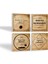 Viski Temalı Taş Bardak Altlığı Masaüstü Koruyucu Altlık 4 Parça Set 10x10cm Stone Coasters SC220 2