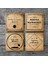 Viski Temalı Taş Bardak Altlığı Masaüstü Koruyucu Altlık 4 Parça Set 10x10cm Stone Coasters SC220 3