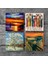 Van Gogh Çiçeklenen Pembe Şeftali Ağacı, Çığlık, Yerli Kadınlar, Deniz Manzarası Taş Bardak Altlığı Masaüstü Koruyucu Altlık 4 Parça Set 10x10cm Stone Coasters SC441 3