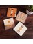 Stone Bohem, Minimalist Soyut Taş Bardak Altlığı – 4’lü Set, 10x10 cm Dekoratif Masaüstü Koruyucu Doğaltaş Altlık |SC259| 1