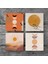 Stone Minimalist, Bohem, Soyut Taş Bardak Altlığı – 4’lü Set, 10x10 cm Dekoratif Masaüstü Koruyucu Doğaltaş Altlık |SC260| 3