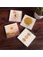 Minimalist, Bohem, Soyut Taş Bardak Altlığı Masaüstü Koruyucu Altlık 4 Parça Set 10x10cm Stone Coasters SC261 1