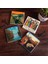 Salvador Dalí Belleğin Azmi, Claude Monet Sonbahar, Çığlık, Yerli Kadınlar Taş Bardak Altlığı – 4’lü Set, 10x10 cm Dekoratif Masaüstü Koruyucu Doğaltaş Altlık |SC266| 1