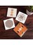 Stone Bohem, Minimalist Soyut, Yaşam Çiçeği, Sri Yantra Taş Bardak Altlığı – 4’lü Set, 10x10 cm Dekoratif Masaüstü Koruyucu Doğaltaş Altlık |SC456| 1