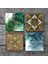 Stone Soyut Sanat, Desen Taş Bardak Altlığı – 4’lü Set, 10x10 cm Dekoratif Masaüstü Koruyucu Doğaltaş Altlık |SC282| 3