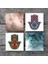Stone Soyut Sanat, Fatma Ana Eli (Hamsa) Taş Bardak Altlığı – 4’lü Set, 10x10 cm Dekoratif Masaüstü Koruyucu Doğaltaş Altlık |SC296| 3