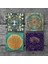 Hayat Ağacı, Lotus Çiçeği, Yaşam Çiçeği Taş Bardak Altlığı Masaüstü Koruyucu Altlık 4 Parça Set 10x10cm Stone Coasters SC493 3