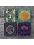 Hayat Ağacı, Nazar, Lotus Çiçeği Taş Bardak Altlığı Masaüstü Koruyucu Altlık 4 Parça Set 10x10cm Stone Coasters SC495 3