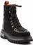 Black Leather Kadın Bot & Bootie HD0777064302 3