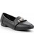 Siyah Kadın Loafer Ayakkabı K01503742409 4