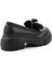 Siyah Kadın Loafer Ayakkabı K01503741509 4