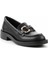 Siyah Kadın Loafer Ayakkabı K01246170109 4