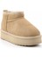 Beige Leather Kadın Bot & Bootie HP0144094302 3