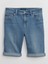 Mid Rise Washwell™ Jean Bermuda Şort 5