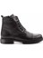Siyah Siyah Kroko Leather Erkek Bot & Bootie E02400075003 2
