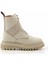 Beige Leather Kadın Bot & Bootie HD0777055403 2