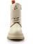 Beige Leather Kadın Bot & Bootie HD0777055403 4