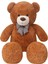 Oyuncak 80 cm Papyonlu Peluş Ayıcık- Ithal Kumaş - Premium Koleksiyon Hediyelik Ayı (% 100 Yerli) 2