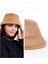 Tavşan Tüyü Peluş Bucket Kova Moda Kadın Kışlık Şapka 1