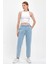 Kadın Norah Sky Blue Beli Lastikli Lyocell Jean Pantolon 2