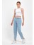 Kadın Norah Sky Blue Beli Lastikli Lyocell Jean Pantolon 3