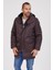 Erkek Kapşonlu Parka K207 Kahverengi 2