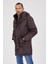 Erkek Kapşonlu Parka K207 Kahverengi 3