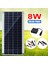 1x8w 12v Çift Usb/Dc Esnek Güneş Paneli Verimli Araç Akü Şarjı Kamp (Yurt Dışından) 2